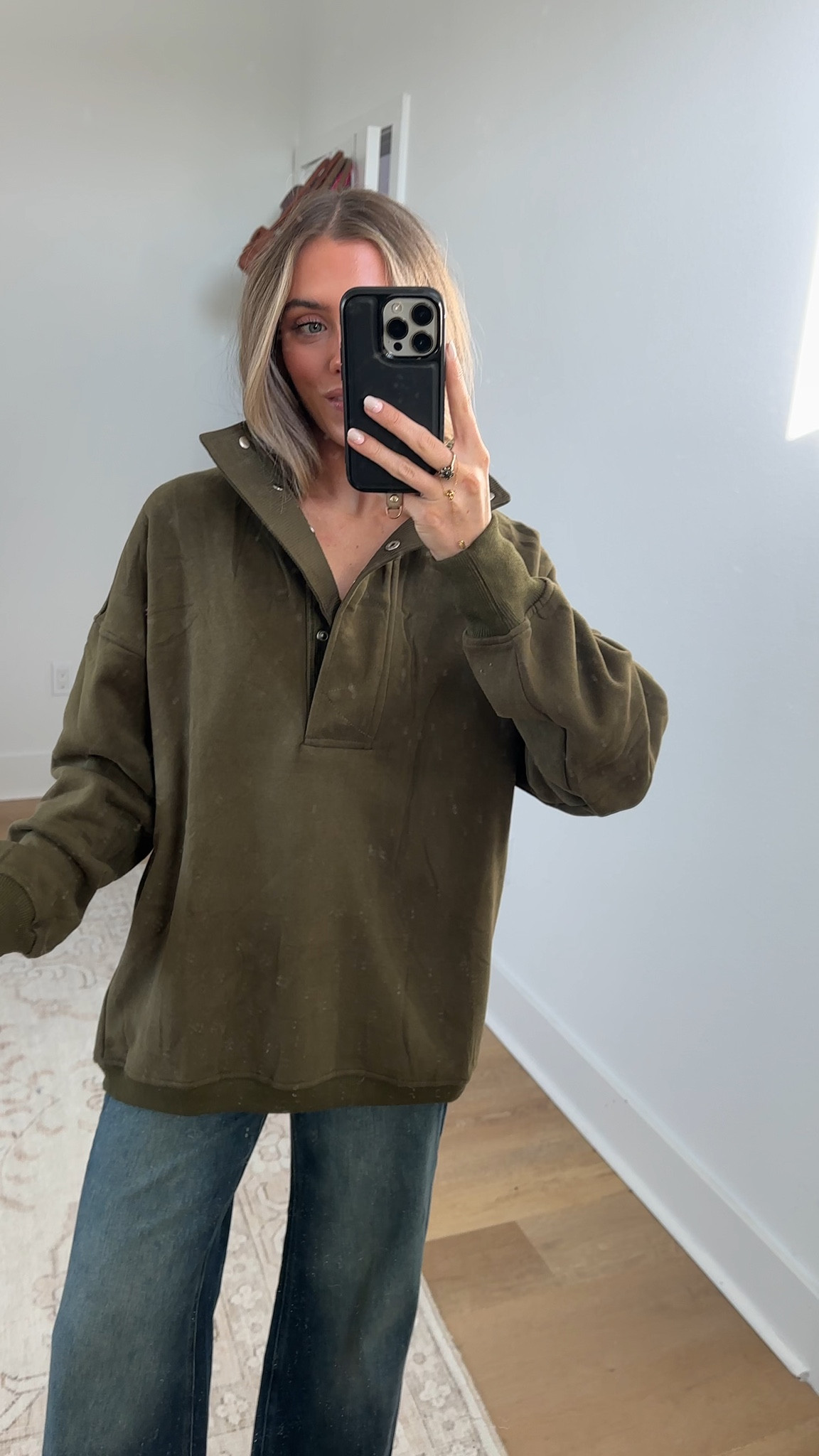 Amazon size small Gacaky Sweatshirt for Women Oversized Casual Long Sleeve Button Henley Neck Pullover Tops Fashion Outfits Clothes. 

#LTKSaleAlert #LTKootd #LTKSeasonal