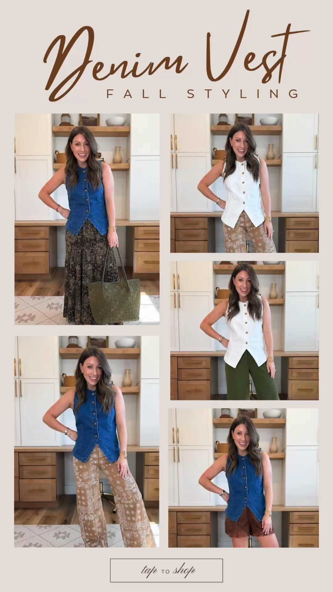 Denim vests are a must this fall! So easy to style!

#LTKootd #LTKSeasonal #LTKdayinmylife