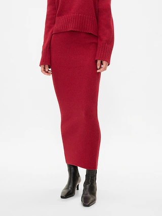 CashSoft Rib Maxi Sweater Skirt | Gap (CA)
