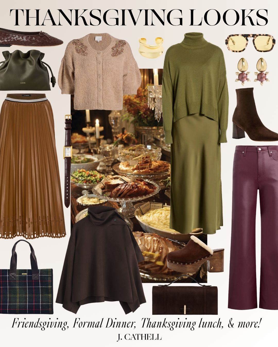 Thanksgiving is right around the corner 🍂 Whether you’re hosting dinner, attending a Friendsgiving, or heading to a cozy family lunch — I’ve styled looks for every occasion. From rich jewel tones to elevated neutrals, these outfits make it easy to feel polished and comfortable all day long.

Shop each look and find your perfect Thanksgiving outfit now on my LTK and on jcathell.com

Fall outfit, Thanksgiving outfit

#LTKOver40 #LTKStyleTip #LTKShoeCrush