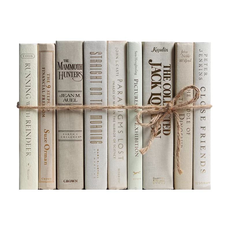 Authentic Decorative Books - By Color Modern Beach ColorPak (1 Linear Foot, 10-12 Books) | Wayfair North America