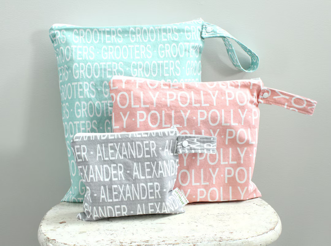 The ICKY Bag - wetbag - PETUNIAS by Kelly - personalized | Etsy (US)