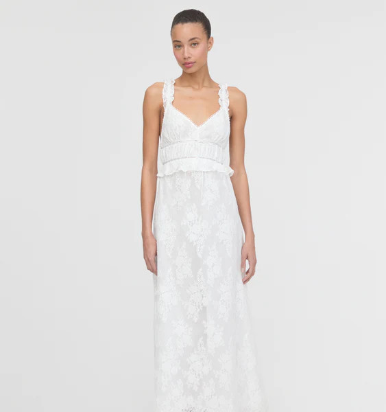 The Bonnie Nightgown - White Magnolia Lace | Hill House Home US