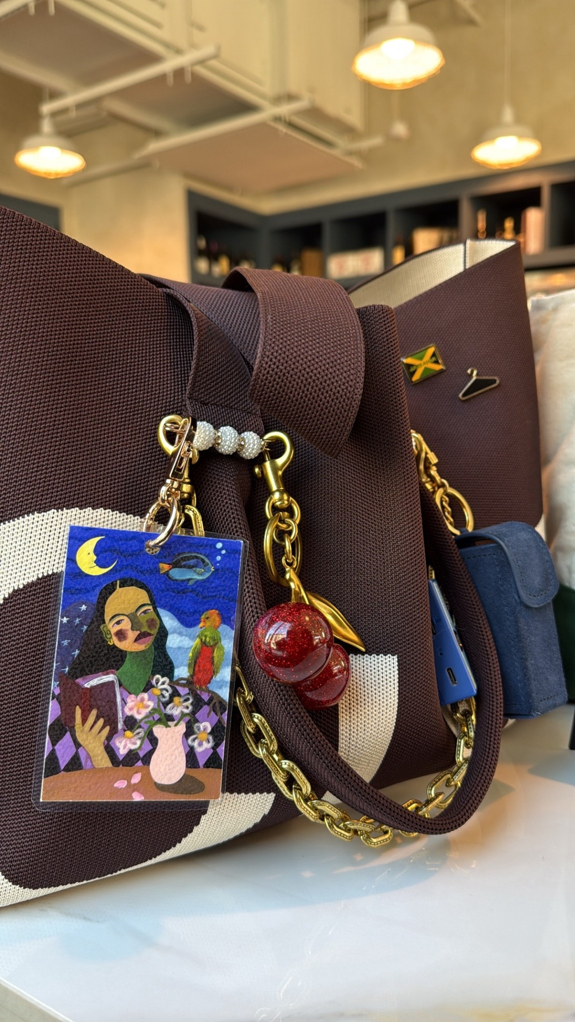 DIY mini print art bag charms 