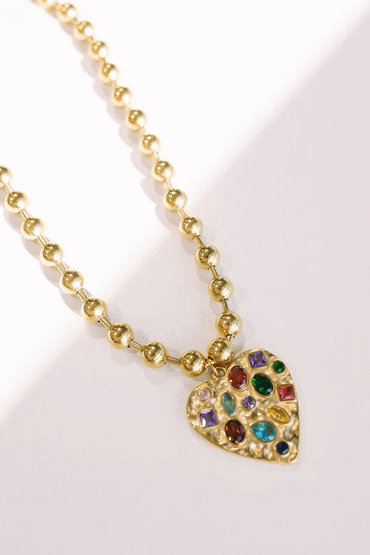 Confetti Heart Necklace | Poppy & Pine