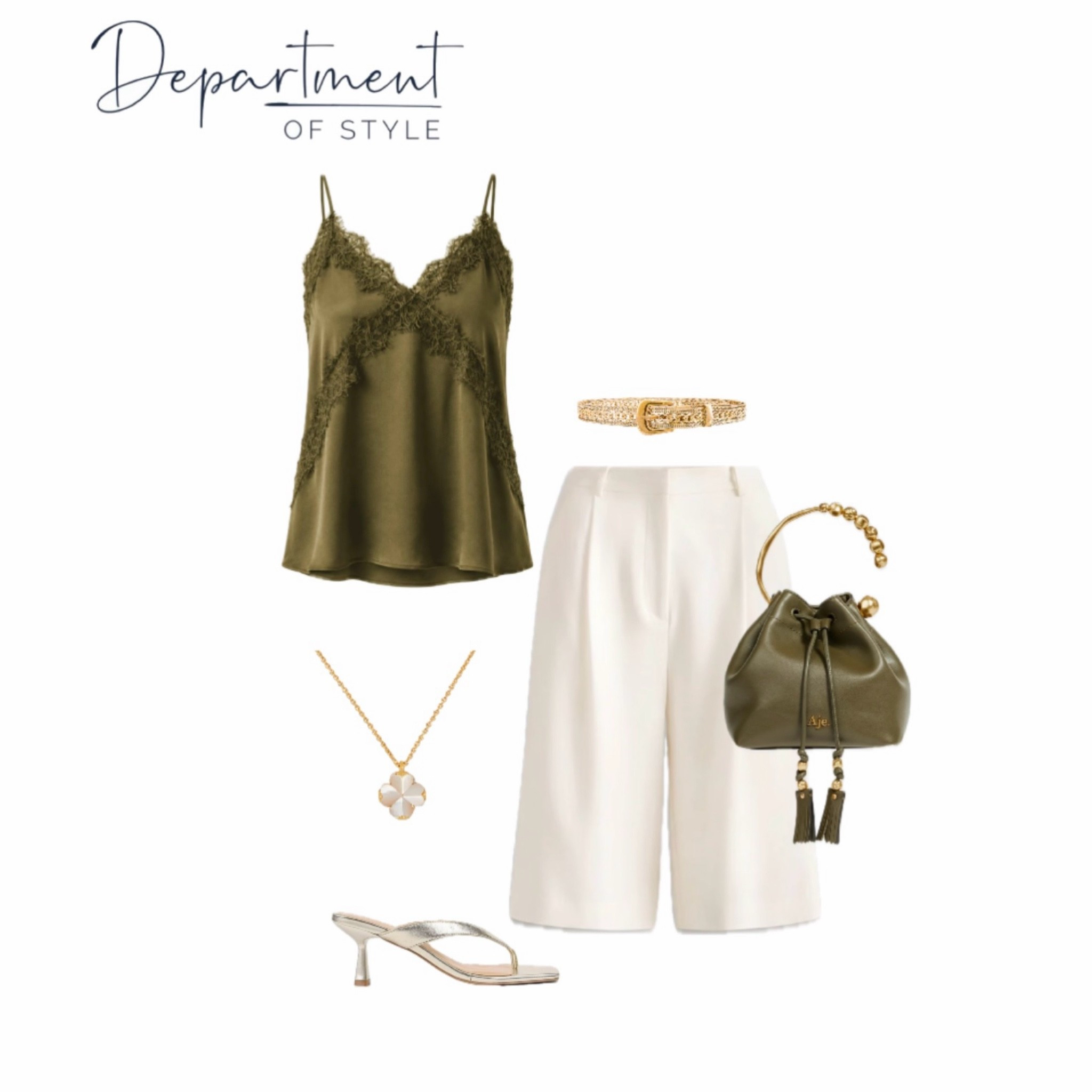 Bermuda shorts are easy to style for going out.

Add a silk cami, gold belt, heels and your favourite statement earrings. ✨