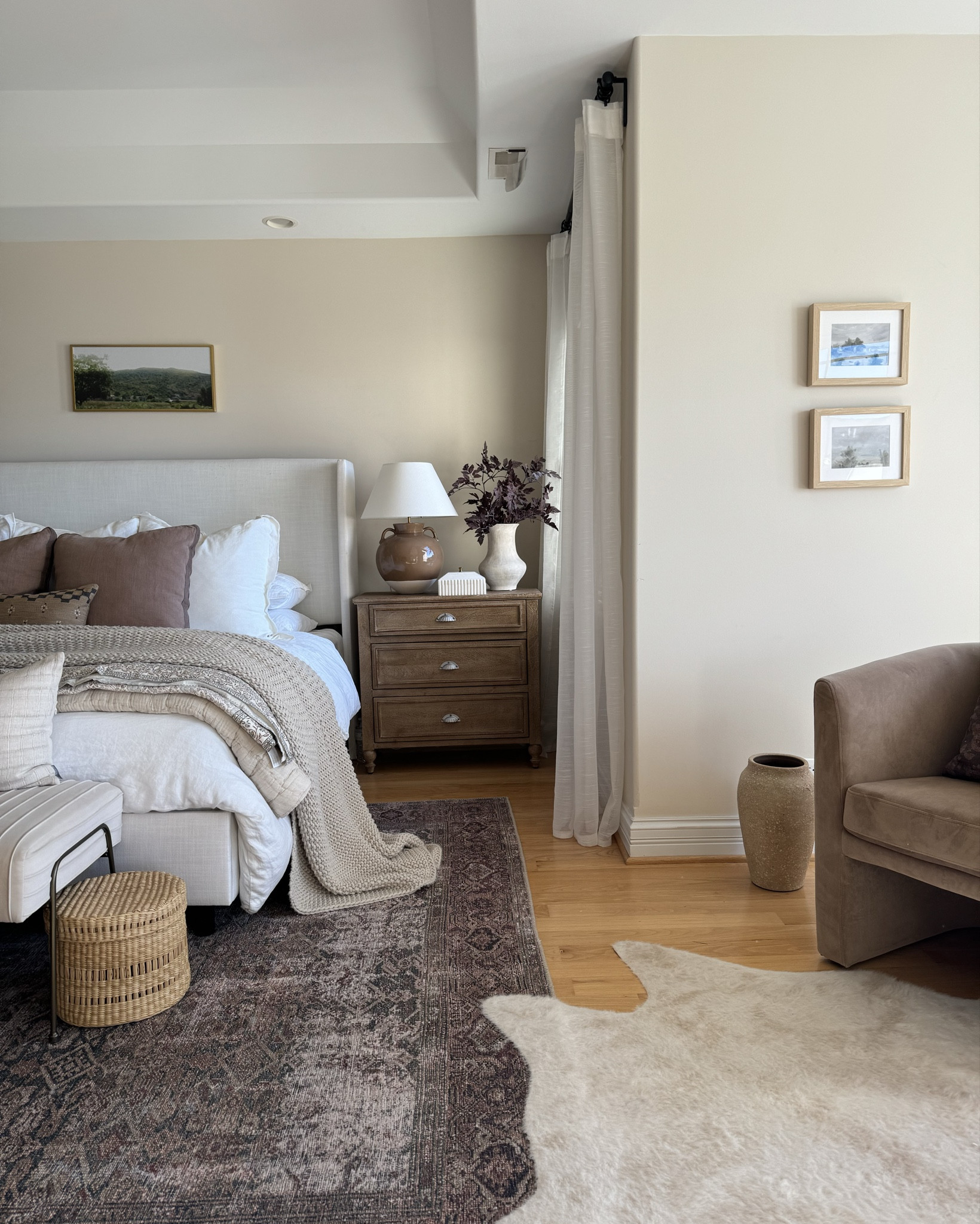 Bedroom views! Our bed, rug, and bench was on sale! 

#LTKCyberWeek #LTKHome #LTKSaleAlert