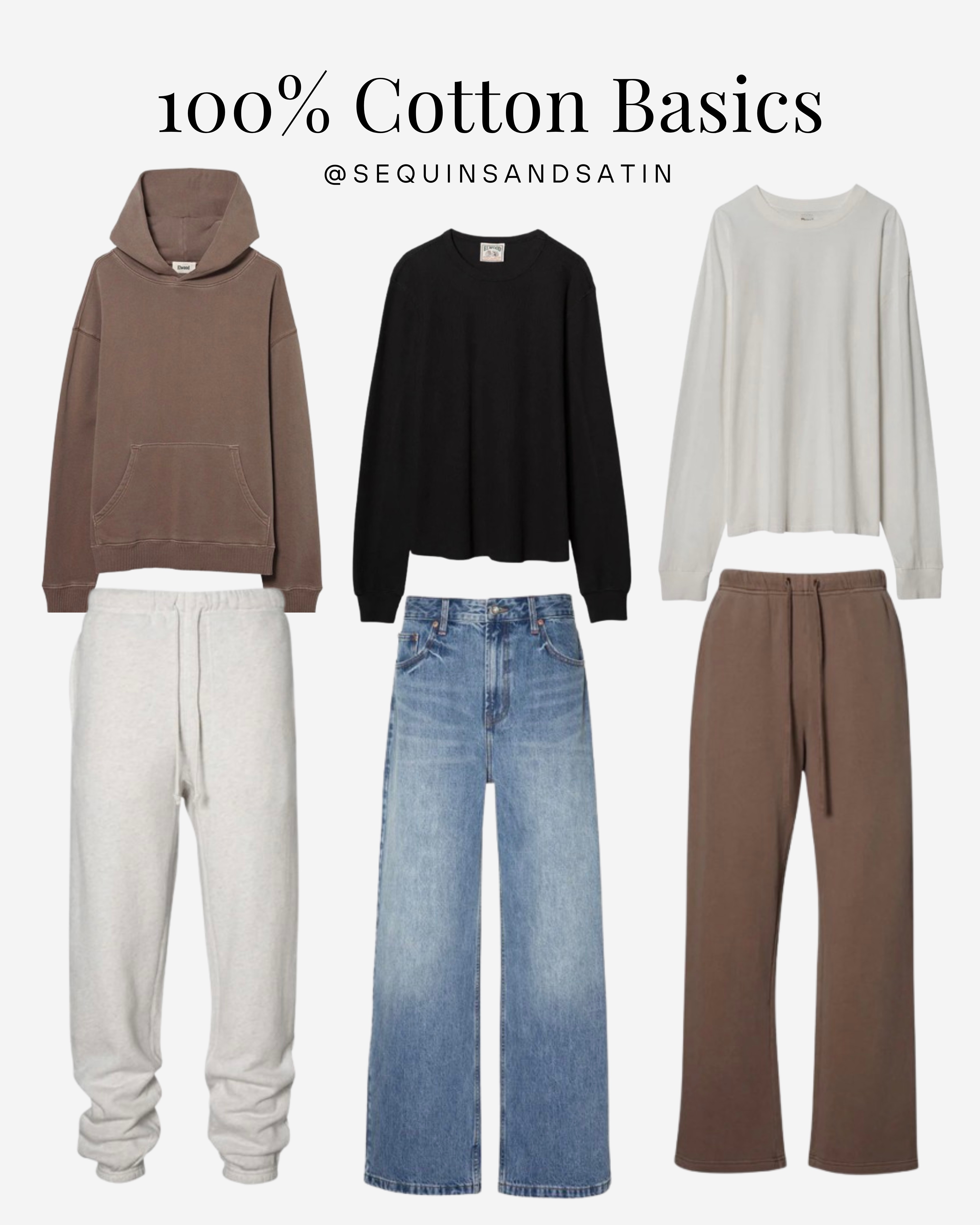 100% cotton basics from Elwood Clothing!✨

elwood clothing / elwood basics / elwood sweatpants / elwood fashion / minimal streetwear / organic cotton basics / 100% cotton outfits / comfy basics / neutral outfit inspo / minimalist fashion / capsule wardrobe pieces / loungewear outfit / casual streetwear / everyday basics / elwood hoodie / brown hoodie outfit / brown sweatpants outfit / college class outfits / matching sweat sets / weekend outfits / running errands outfits / matching set outfit / neutral matching set / cozy neutral outfit / black Henley t-shirt outfit / light gray tee outfit / oatmeal sweatpants / cuffed sweatpants outfit / blue wash jeans / low rise baggy jeans cotton / relaxed fit jeans / minimal aesthetic outfit / neutral street style / comfy neutral look / casual neutral outfit / organic cotton clothing / everyday cotton essentials / high quality basics / elwood loungewear / affordable streetwear / relaxed neutral fashion / neutral fall outfit / minimalist fall style / comfy capsule wardrobe / wardrobe staples / everyday comfort outfit / neutral aesthetic / timeless basics / cotton streetwear / neutral lounge set / neutral outfit ideas / elwood new arrivals / fall basics outfit / minimalist wardrobe inspo / #elwoodclothing #elwoodoutfit #elwoodbasics #organiccotton #100%cotton #minimalistfashion #streetwearstyle #capsulewardrobe #neutraloutfit #everydaybasics #cozyoutfit #casualstyle #neutralstyle #minimaloutfit #falloutfitinspo #comfortstyle #neutralaesthetic #minimalstyle

#LTKFindsUnder100 #LTKSeasonal #LTKU