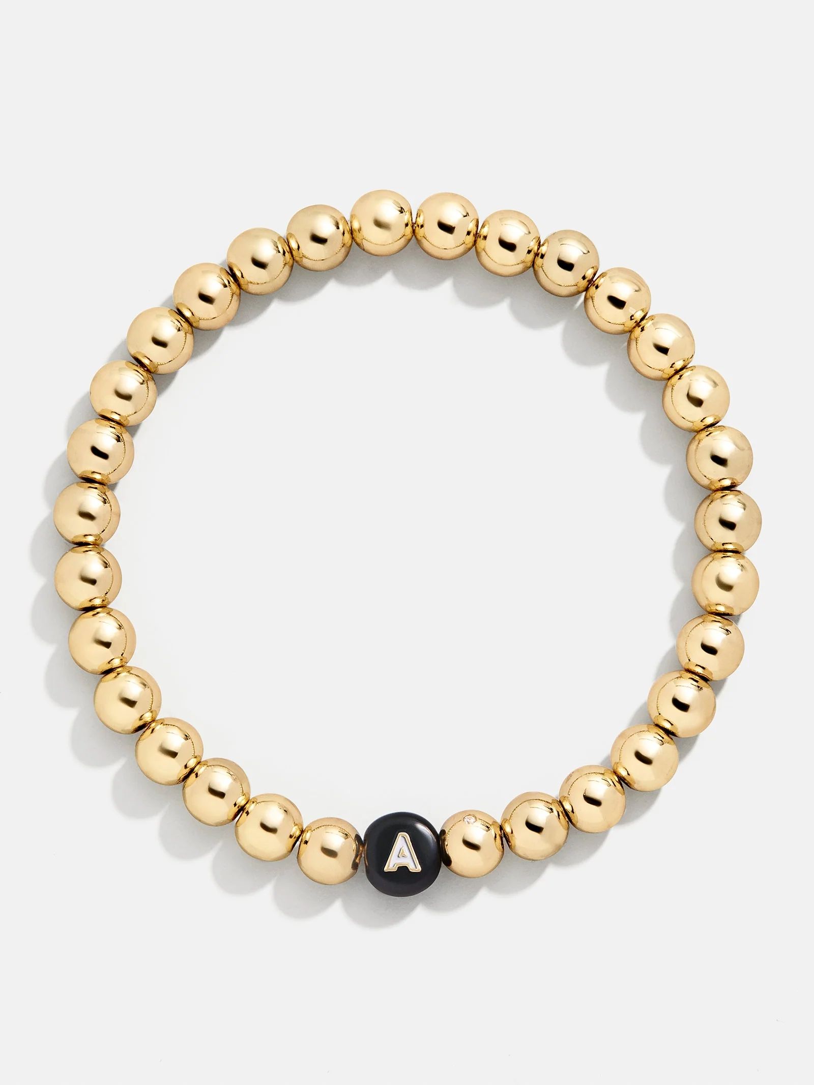 Elizabeth Initial Pisa Bracelet - Black | BaubleBar (US)