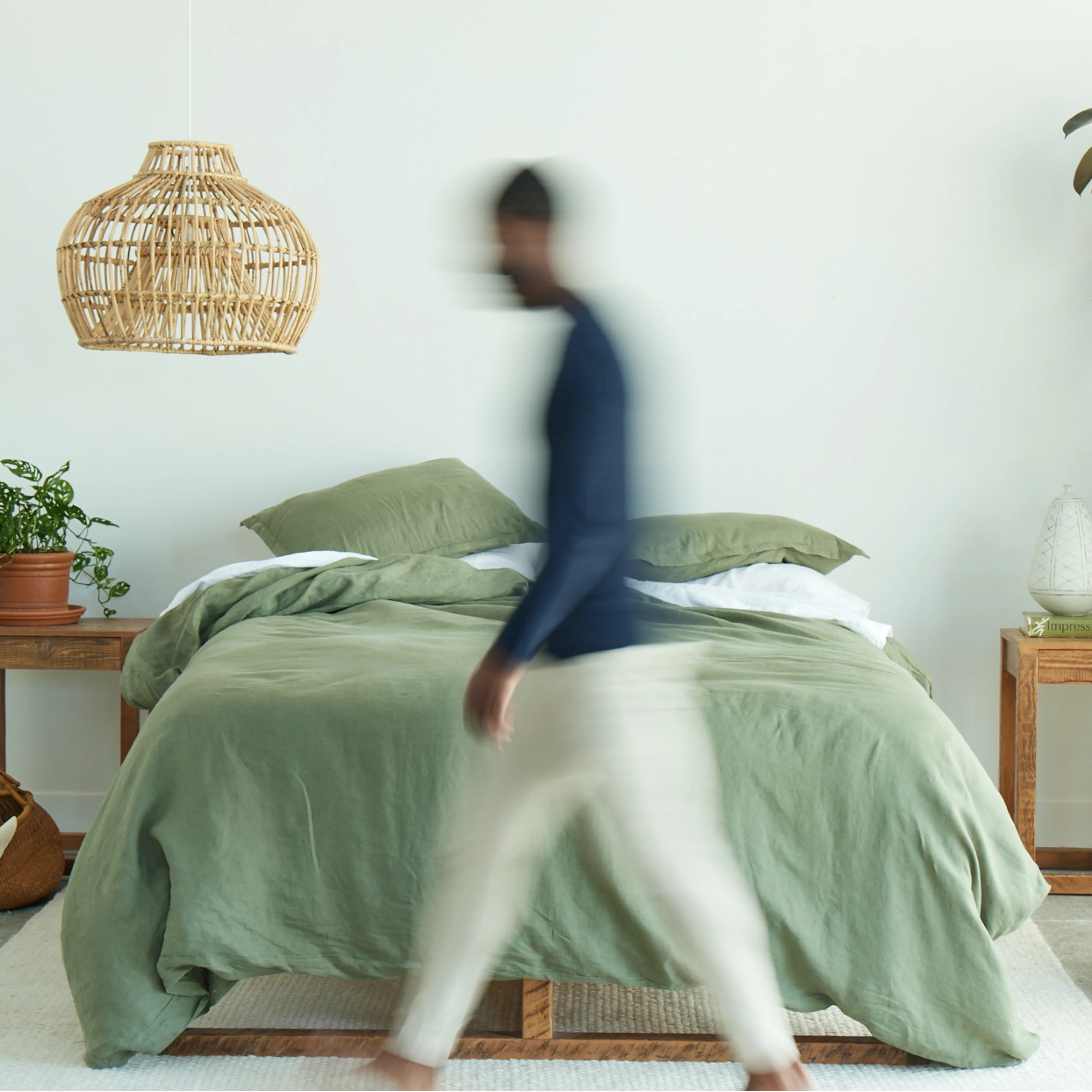 Organic Linen Duvet Cover | Avocado Mattress