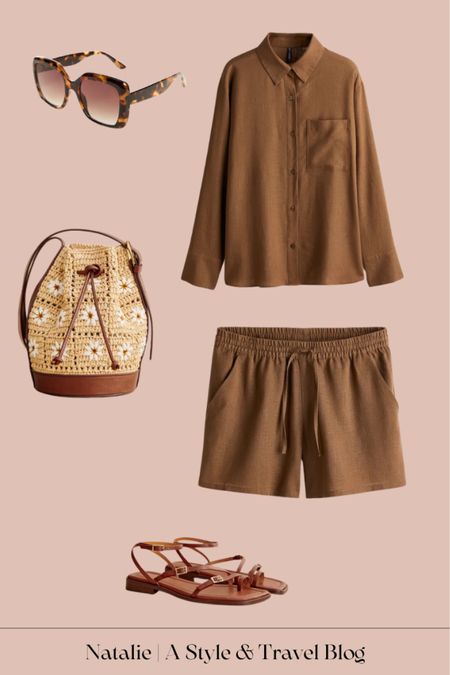 Love this linen set! It would be a great option for vacation or just a warm summer day at home. I love to pair this type of look with nice accessories to elevate the look. 

#LTKStyleTip #LTKSeasonal #LTKFindsUnder50
