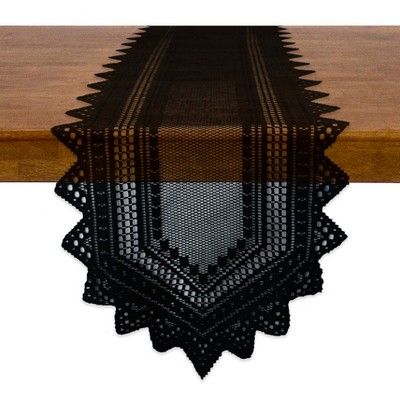 Design Imports 72"x14" Table Runner Black | Target