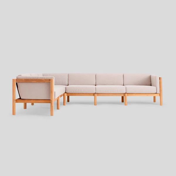 Haven Teak 6 - Person Outdoor Seating Group with Cushions | Wayfair North America