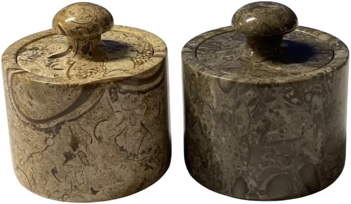 Marble Salt Cellar Keep Spices Fresh Seasoning Holder for Herbs Sugar Salt Keeper With Handmade L... | Amazon (US)