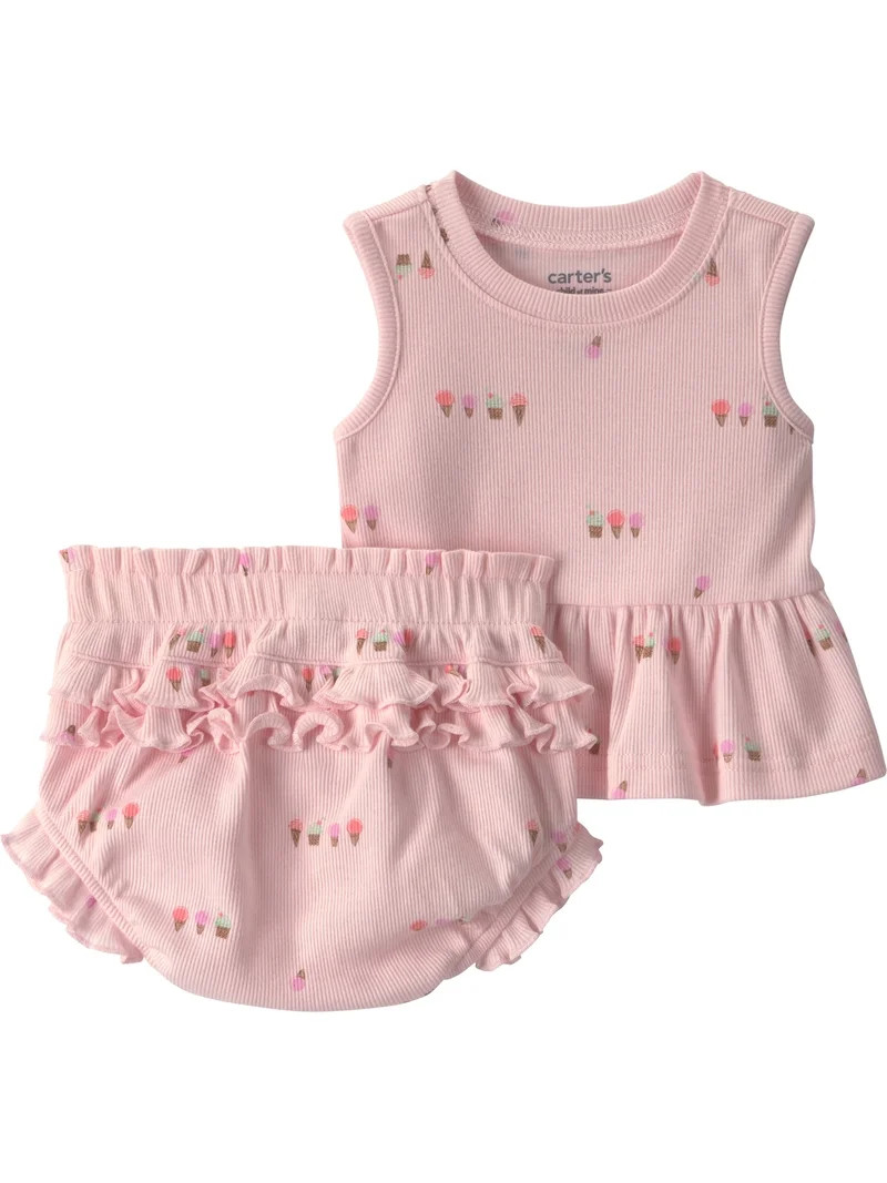 Carter's Child of Mine Baby Girl Outfit Set, 2-Piece, Sizes 0/3-24 Months | Walmart (US)