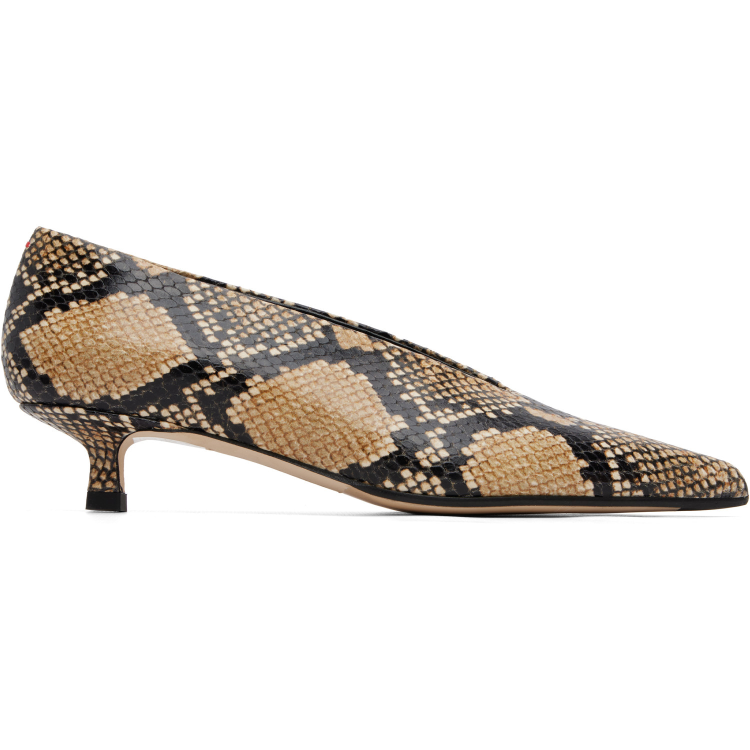 Aeyde Beige Clara Pointed-Toe Heels | SSENSE
