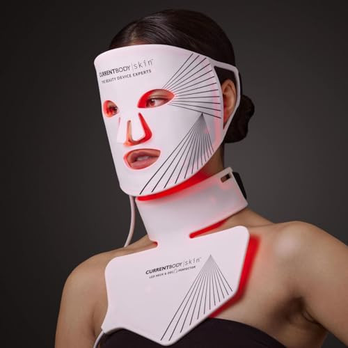 CurrentBody Skin Complete LED Kit | Fully Wearable Anti-Aging LED Mask & Device for Face, Neck & Décolletage | Red Light Therapy Treatment Device for Wrinkle Reduction | Amazon (US)