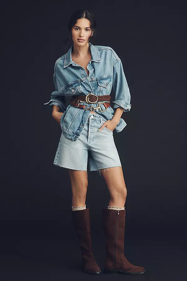 The Weston Denim Boyfriend Jacket by Pilcro | Anthropologie (US)