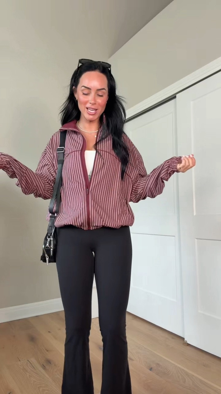 A good athleisure outfit is one of my favorite things to throw on when I want to be comfortable but still look put together. The Amazon tank with the built-in bra is so easy to wear, layered with my Lululemon zip up, my favorite butter soft flare leggings, and comfy New Balance sneakers. Everything is linked on my LTK if you want to recreate the look. 🤍

Sizing reference:
5’7 | 145 lbs | 32DD
Tank: Small
Jacket: Small
Leggings: 4  32”
