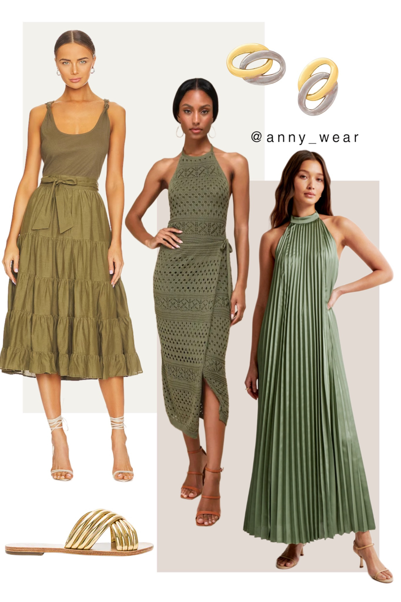 slim fit dress slacks Pinch: Class Act Dark Olive Green Floral Mid Dress – Shop the Mint main image 0