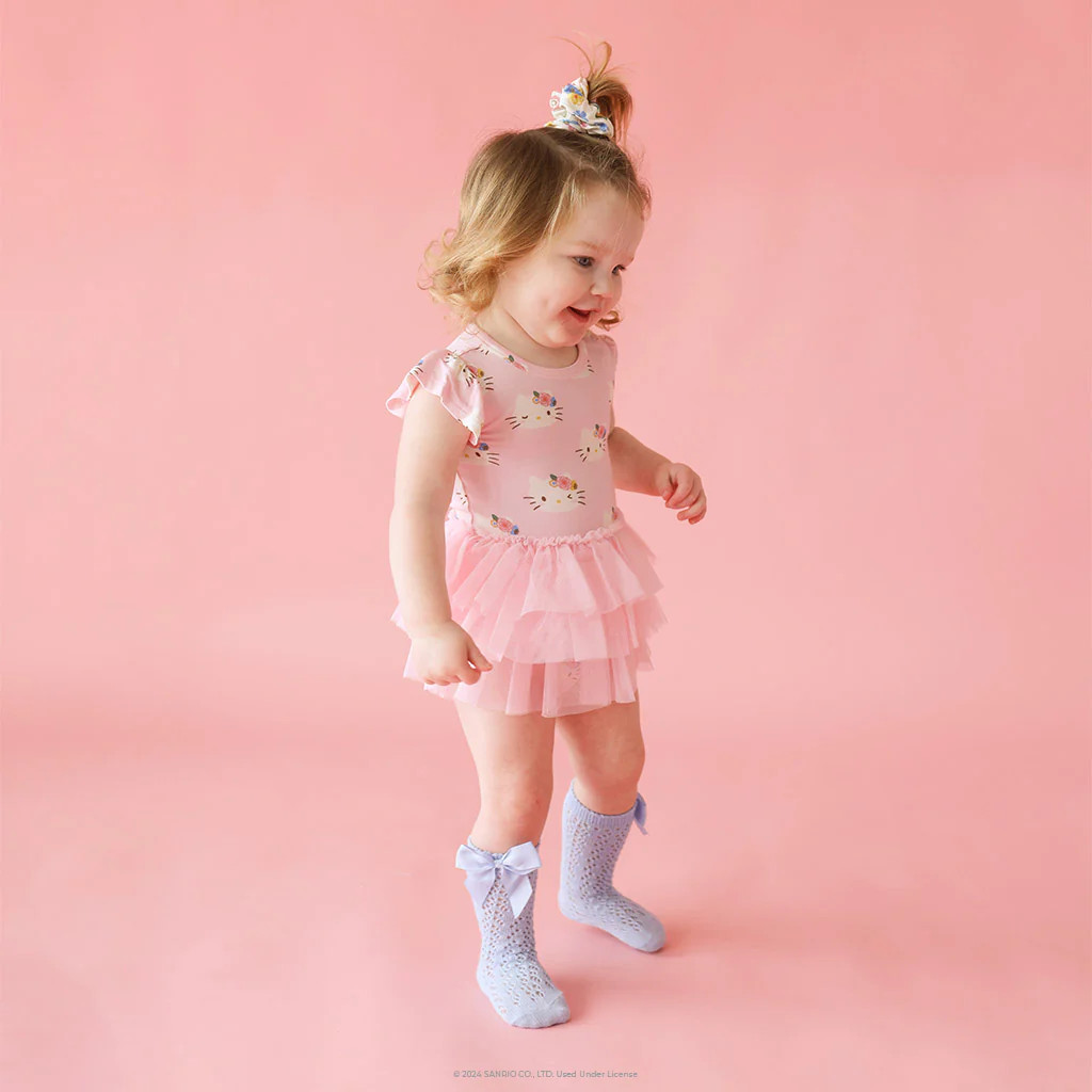 Sanrio® Pink Girl Tulle Onesie | Pastel Pink Hello Kitty® | Posh Peanut