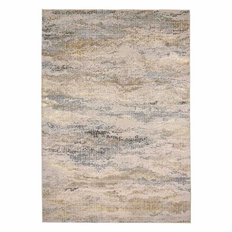(B697) Crosby St. Driftway Gold Woven Area Rug, 7x10 | At Home