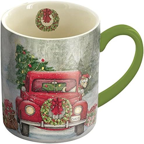Lang Santa's Truck Mug by Susan Winget, 14 oz, Multicolored | Amazon (US)