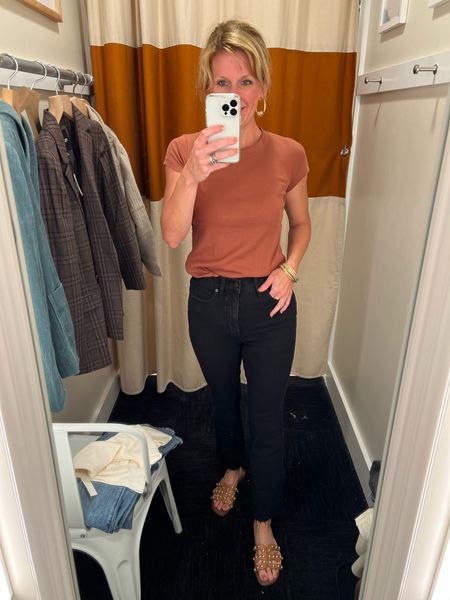 Discovered a new style of jean we love at Madewell!  The Cali Demi Boot jeans are so good and currently 25% off…. AND love this version of one of our staple favorites - the Brightside tee!

#LTKstyletip #LTKunder100 #LTKsalealert