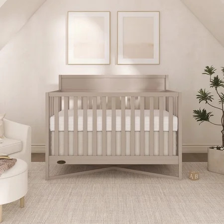 Dream On Me Owen 5-in-1 Convertible Crib, Greenguard Gold & JPMA Certified, Converts from Baby Crib to Toddler Bed, Kids Bed and Full Size Bed, Almond Butter | Walmart (US)