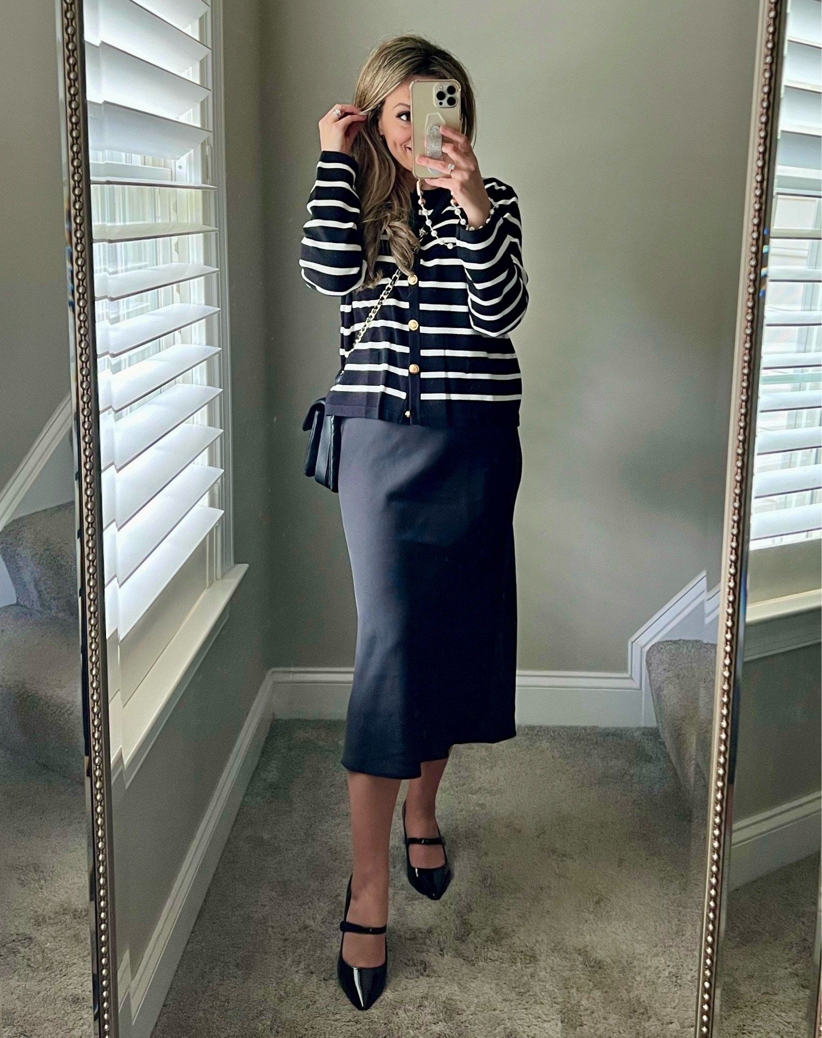 Great quality striped cardigan from Amazon! My slip skirt is on major sale🙌

#LTKShoeCrush #LTKSaleAlert #LTKWorkwear