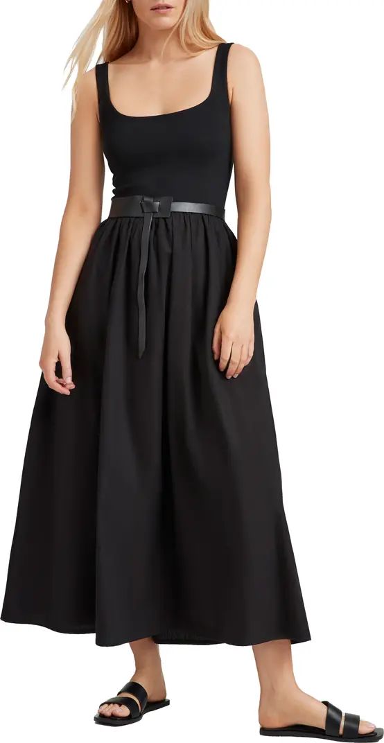 Clara Ponte & Cotton Midi A-Line Dress | Nordstrom