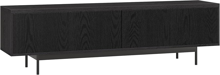 Henn&Hart Whitman TV Stand, 70" Wide, Black | Amazon (US)