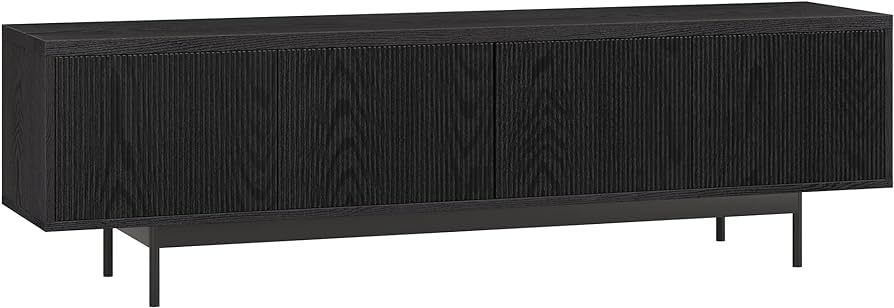 Henn&Hart Whitman TV Stand, 70" Wide, Black | Amazon (US)