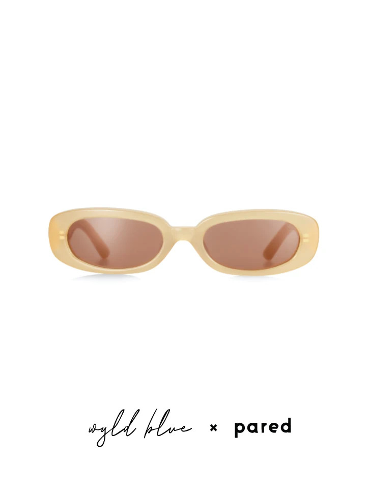 Wyld Blue x Pared Hazed - Cream | Pared Eyewear