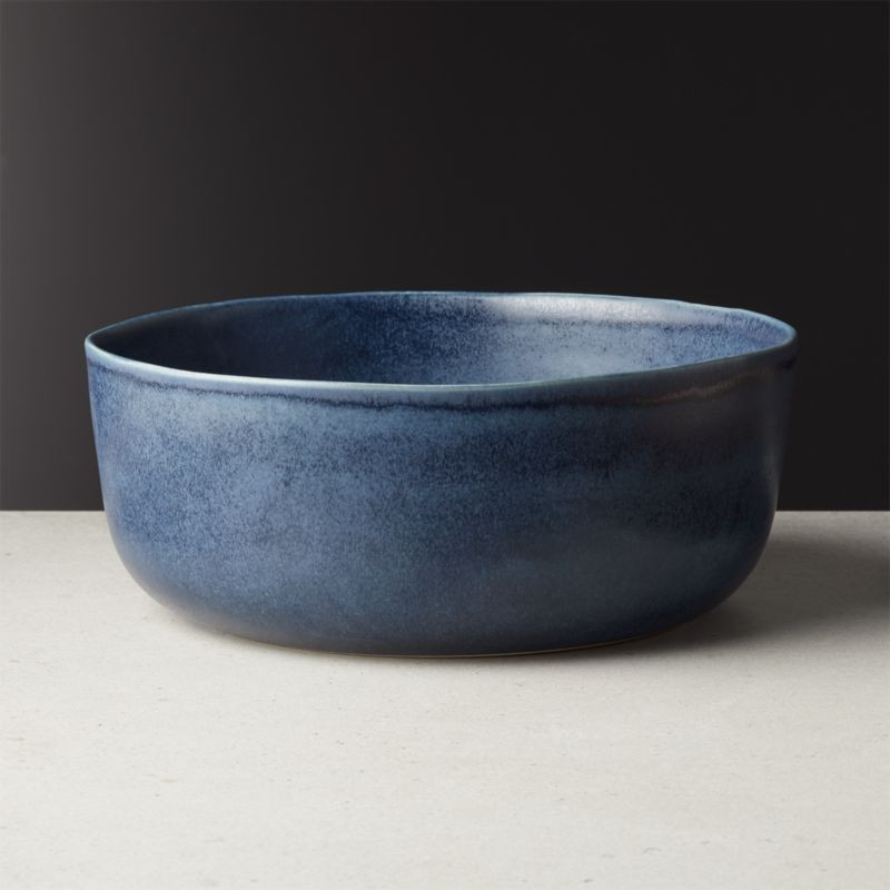 Drift Reactive Indigo Serving Bowl + Reviews | CB2 | CB2