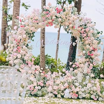 Wokceer Round Backdrop Stand 6FT Circle Balloon Arch Frame Circle Backdrop Stand Gold Round Arch ... | Amazon (US)