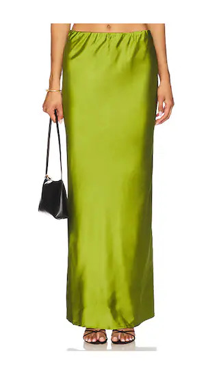 x REVOLVE Verity Maxi Skirt in Olive | Revolve Clothing (Global)