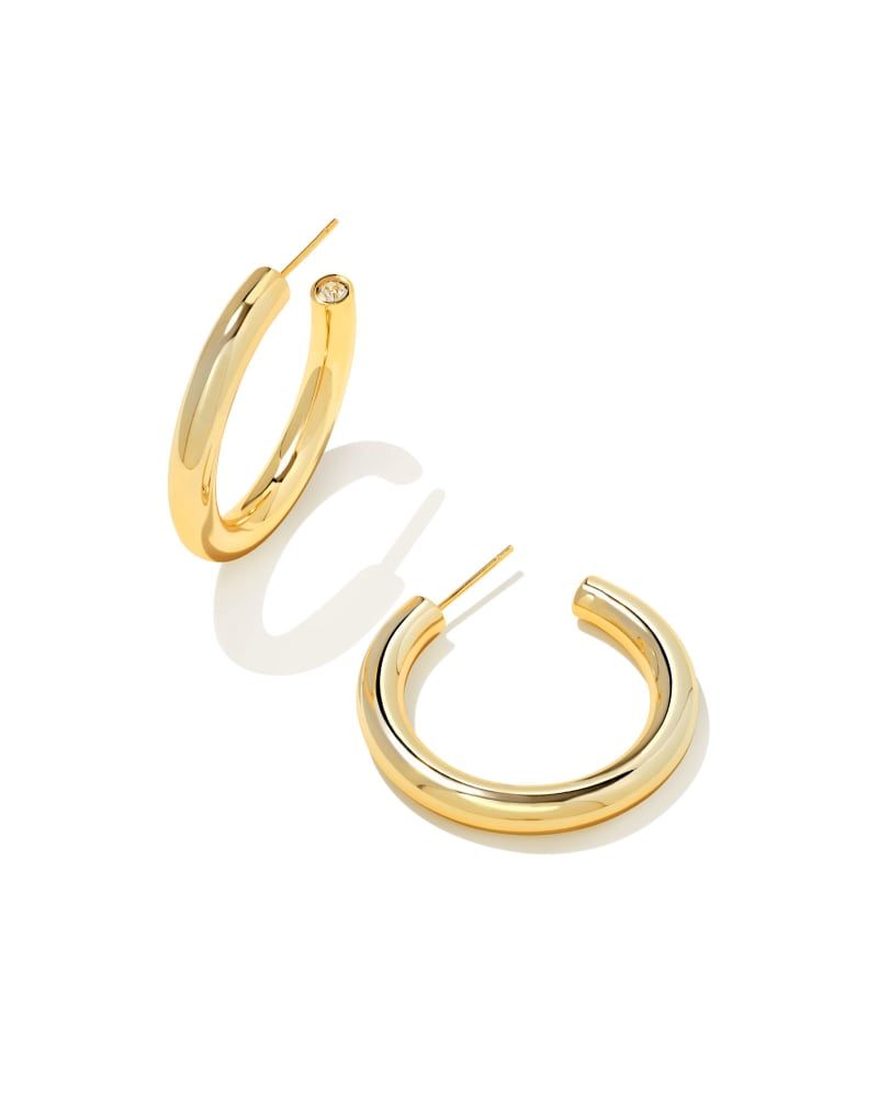 Kendra Scott Colette Hoop Earrings in Gold | Plated Brass/Cz | Kendra Scott