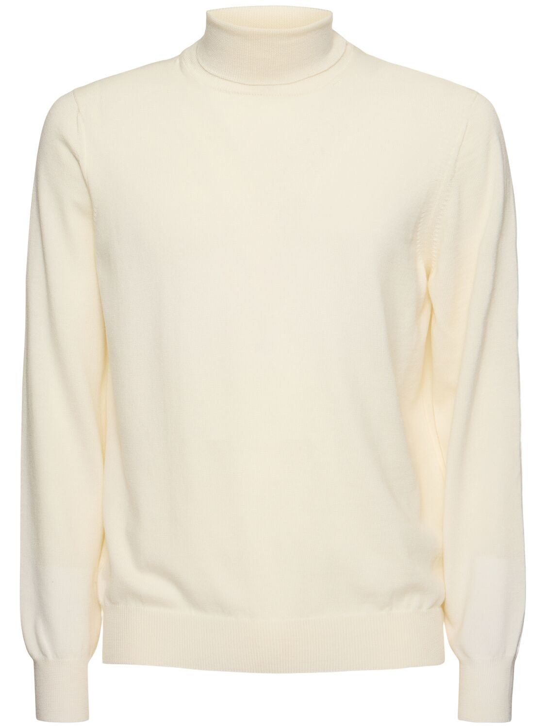 TAGLIATORE | Wool knit turtleneck sweater | MEN | White | 56 | Virginwool | | Luisaviaroma
