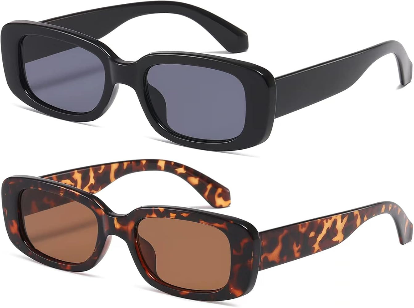 kimorn Rectangle Sunglasses for Women Men Trendy Retro Fashion Glasses 90’s Vintage UV 400 Prot... | Amazon (UK)