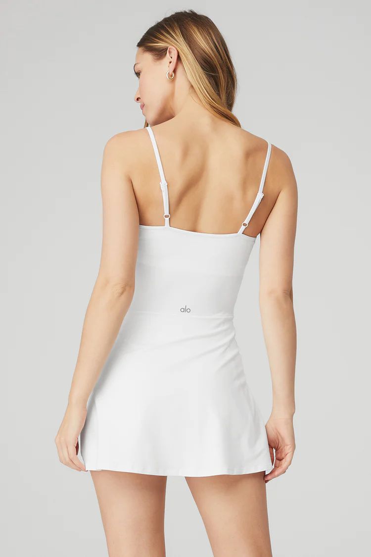 Alosoft Courtside Tennis Dress - White | Alo Yoga