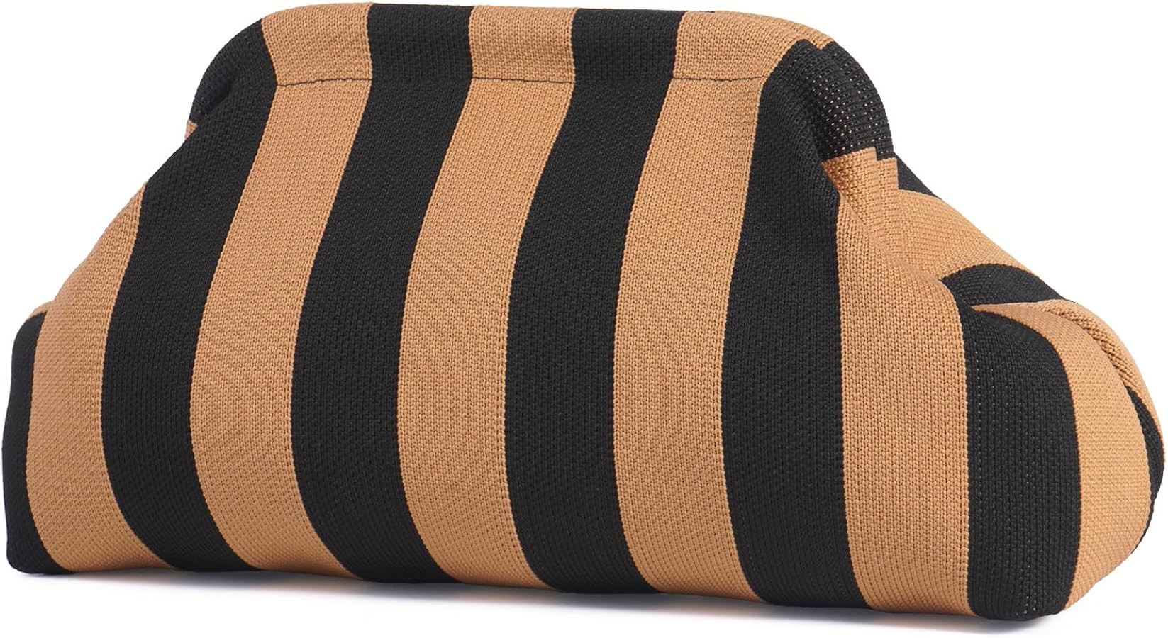 Woven Clutch Purses for Woman,Summer Beach Purse for Vacation, Woven Striped Dumpling Bag,Crochet... | Amazon (US)