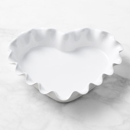 Ruffle heart pie dish 💗 a long time Valentine’s Day favorite! Also comes in pink and red 

#LTKhome #LTKfindsunder50 #LTKsalealert