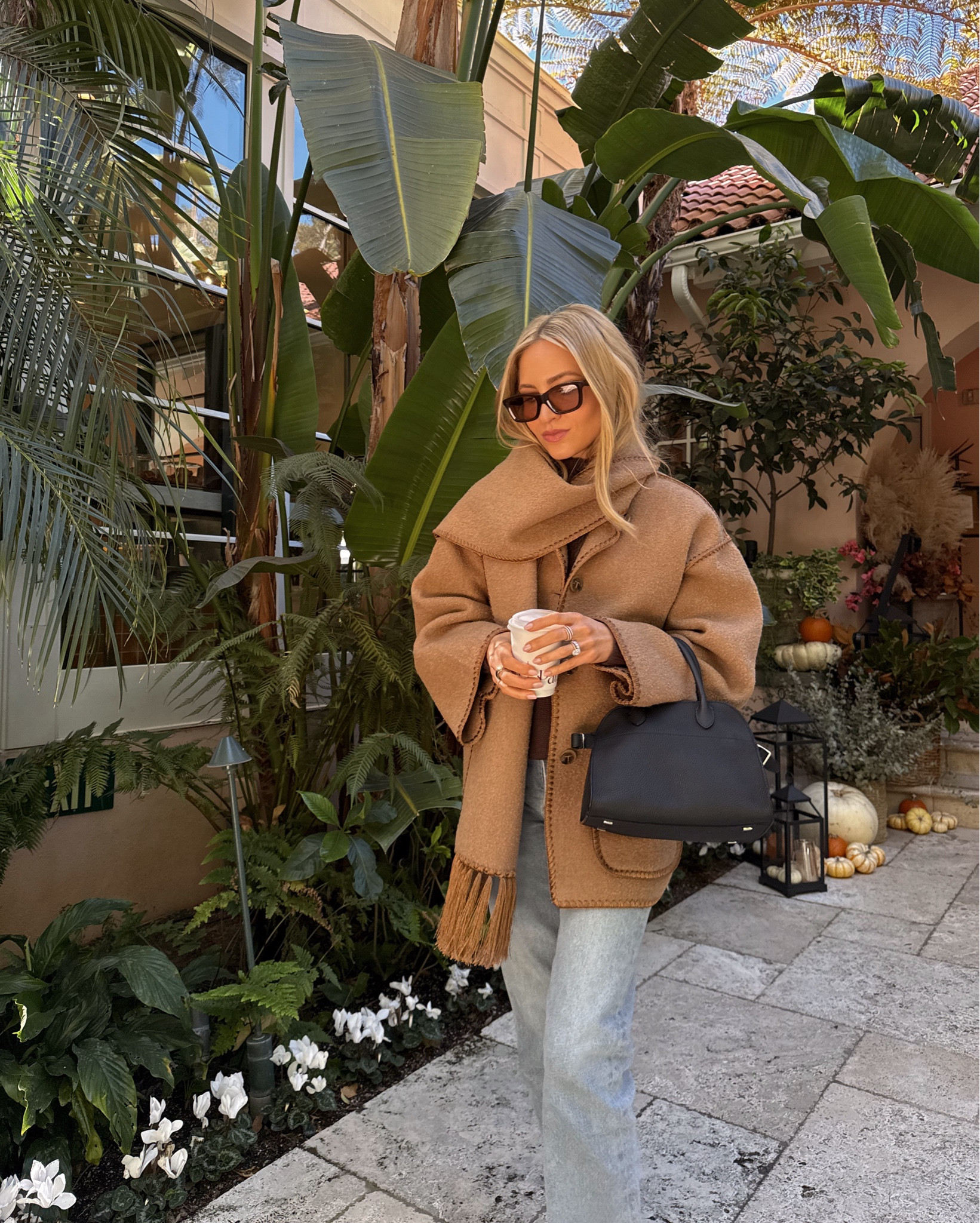 Coffee date at Hotel Bel Air 🐻 wearing my Toteme scarf jacket - linked everywhere it’s available (also in black) plus a couple great more budget friendly options!

Turtleneck here is Jenni Kayne - code SE15 works

Sizes worn here:
Scarf jacket - 34 (fits like an XS-S)
Sweater - XS (oversized fit)
Jeans - 23 (loose fit)
Loafers - TTS

Bag is the Row Margaux 10

#LTKSeasonal #LTKStyleTip #LTKShoeCrush