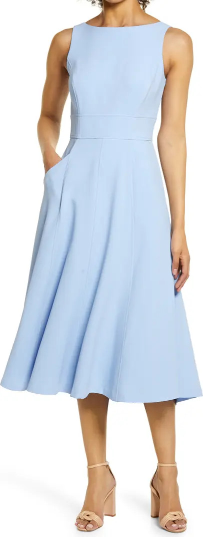 Bateau Neck Fit & Flare Dress | Nordstrom Rack