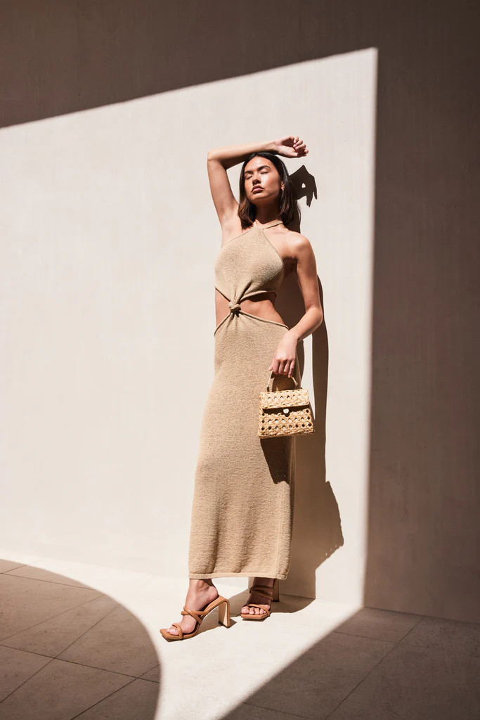 CAMERON KNIT DRESS - SAND | Cult Gaia - US