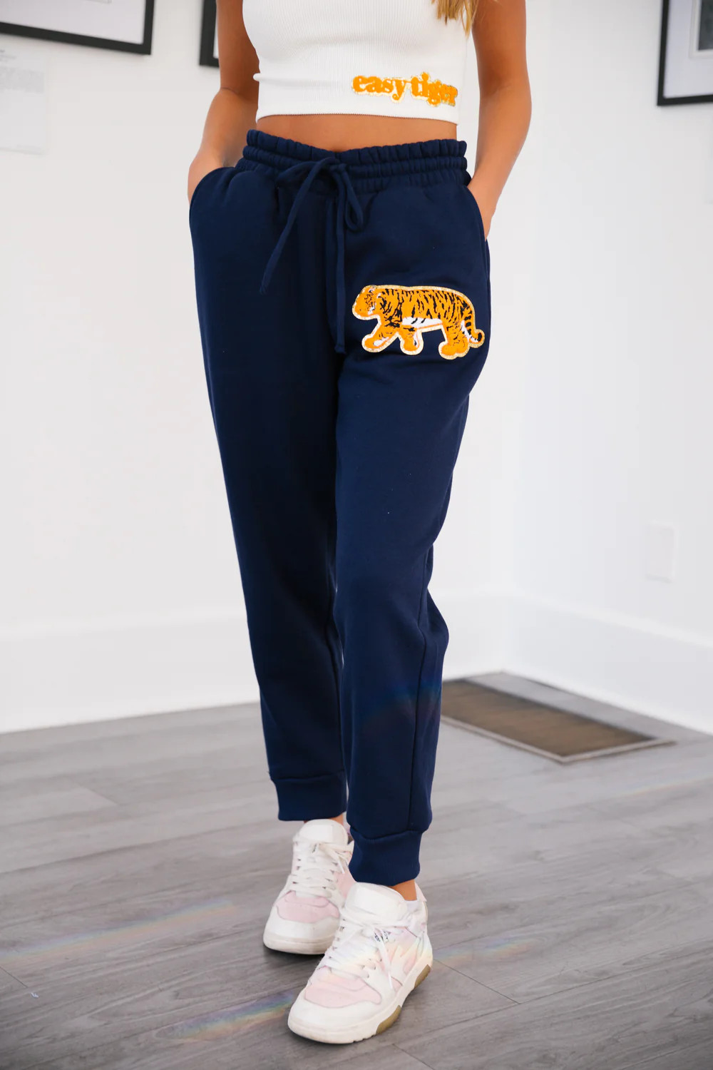 NAVY TIGER JOGGERS | Judith March
