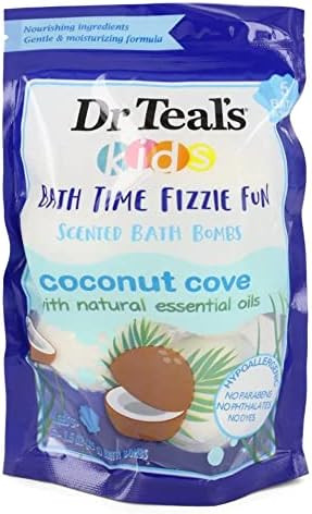 Dr Teal's Ultra Moisturizing Bath Bombs by Dr Teal's Five (5) 1.6 oz Kids Bath Time Fizzie Fun Sc... | Amazon (US)