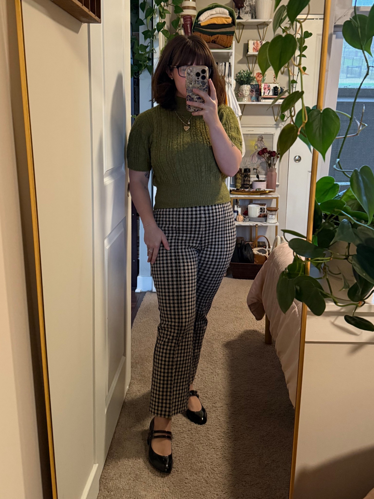 Finally pounced on a gingham pant. It’s a ponte pant, very comfy, but I think I’d like a real trouser too. OOTD 4.14.25

#LTKPetite #LTKStyleTip #LTKWorkwear