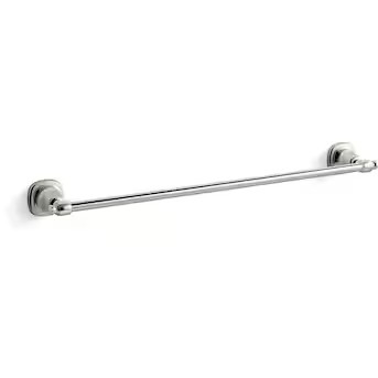 KOHLER Florez 24-in Vibrant Polished Nickel Wall mount Single Towel Bar | Lowe's